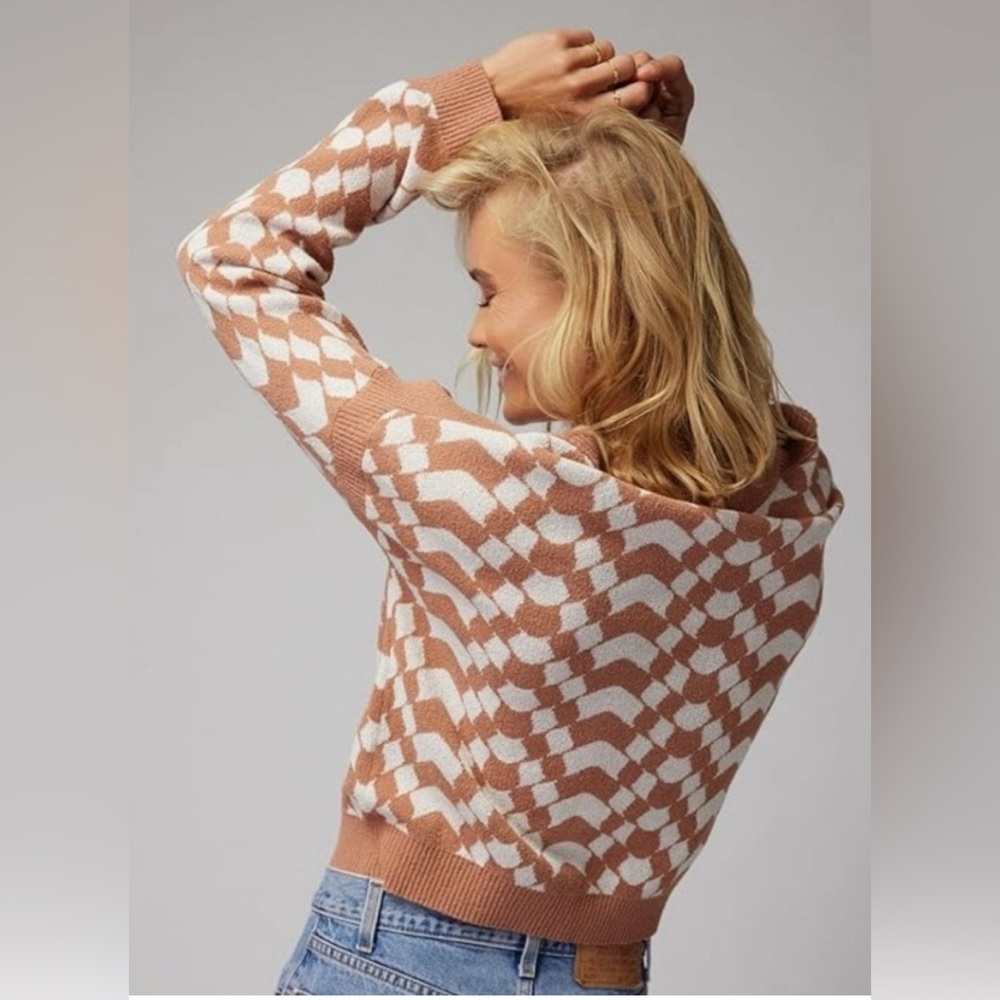 Spiritual Gangster Crimp Yarn Gemma Sweater in Canyon Geo, Size S. EUC. - Picture 12 of 13
